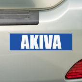 Akiva バンパーステッカー (車上)