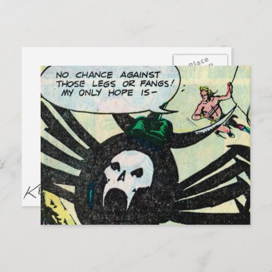 AKKAハガキのクロムとクモの神#3の3 ポストカード (正面/裏面)