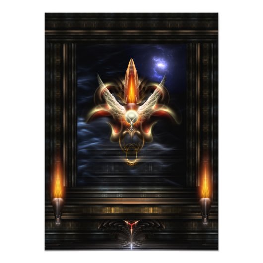 Akrellianトーチ火災ポートレート写真の拡大 フォトプリント (正面)