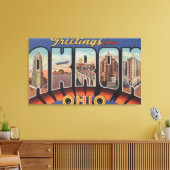 Akron, OhioLarge Letter ScenesAkron, OH キャンバスプリント (インサイチュ (リビング))