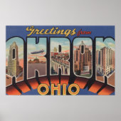 Akron, OhioLarge Letter ScenesAkron, OH ポスター (正面)