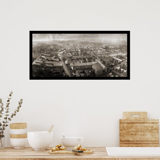 Akron Works Ohio写真1907 ポスター (キッチン)