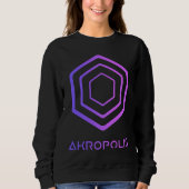 AKROPOLIS Crypto Decentralized Blockchain AKRO DeF スウェットシャツ (正面)