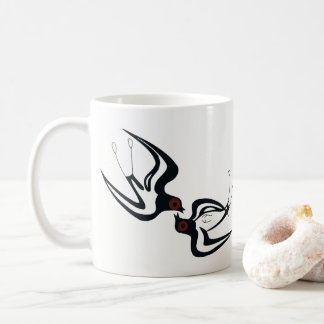 Akrotiriのつばめのマグ コーヒーマグカップ