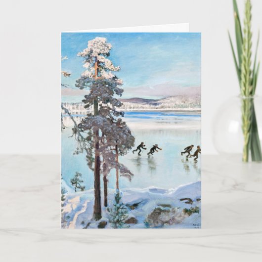 Akseli Gallen-Kallela – カレラショア近くのスケーター カード (正面)