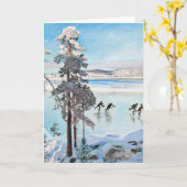 Akseli Gallen-Kallela – カレラショア近くのスケーター カード (黄色い花)