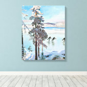 Akseli Gallen-Kallela – カレラショア近くのスケーター キャンバスプリント (インサイチュ (ウッドフロア))