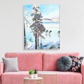 Akseli Gallen-Kallela – カレラショア近くのスケーター キャンバスプリント (インサイチュ (リビング))