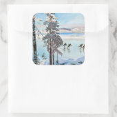 Akseli Gallen-Kallela – カレラショア近くのスケーター スクエアシール (バッグ)