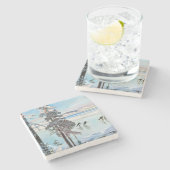 Akseli Gallen-Kallela – カレラショア近くのスケーター ストーンコースター (横)