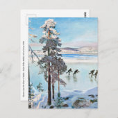 Akseli Gallen-Kallela – カレラショア近くのスケーター ポストカード (正面/裏面)