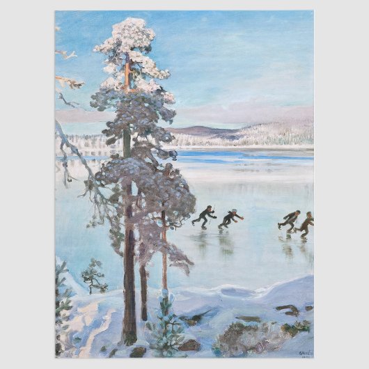 Akseli Gallen-Kallela – カレラショア近くのスケーター 薄葉紙