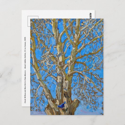 Akseli Gallen-Kallela – クラックウィローとブルーバード ポストカード (正面/裏面)