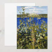 Akseli Gallen-Kallela – ワイルドアンジェリカ サンキューカード (正面/裏面)