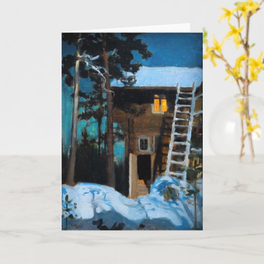 Akseli Gallen-Kallela – 冬のカレラ カード (黄色い花)