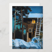 Akseli Gallen-Kallela – 冬のカレラ サンキューカード (正面/裏面)