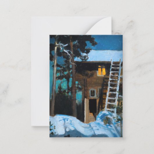 Akseli Gallen-Kallela – 冬のカレラ ノートカード (正面)