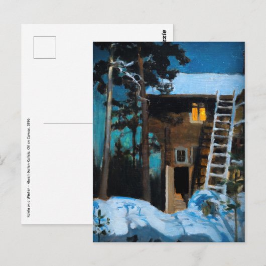 Akseli Gallen-Kallela – 冬のカレラ ポストカード (正面/裏面)