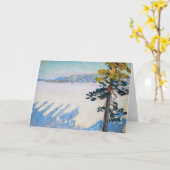 Akseli Gallen-Kallela – 冬のルーベシ湖 カード (黄色い花)