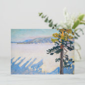 Akseli Gallen-Kallela – 冬のルーベシ湖 サンキューカード (スタンド正面)