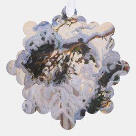 Akseli Gallen-Kallela – 冬の森 オーナメントカード