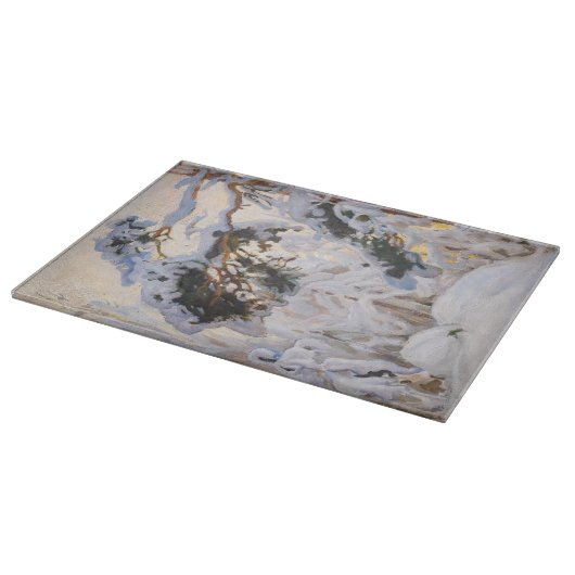 Akseli Gallen-Kallela – 冬の森 カッティングボード (角)