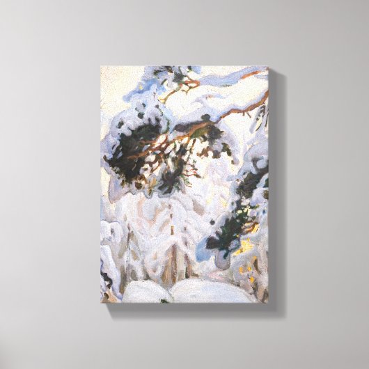 Akseli Gallen-Kallela – 冬の森 キャンバスプリント (正面)