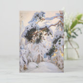 Akseli Gallen-Kallela – 冬の森 サンキューカード (スタンド正面)