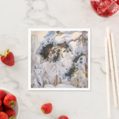 Akseli Gallen-Kallela – 冬の森 スタンダードカクテルナプキン (インサイチュ)