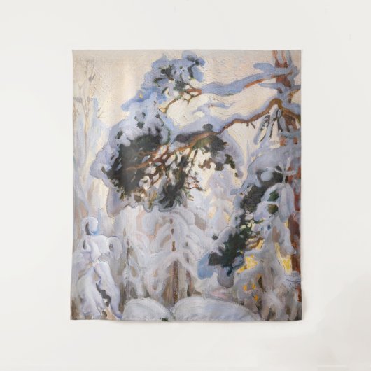 Akseli Gallen-Kallela – 冬の森 タペストリー (正面)