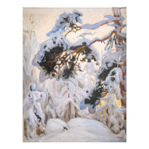 Akseli Gallen-Kallela – 冬の森 フォトプリント