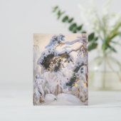 Akseli Gallen-Kallela – 冬の森 ポストカード (スタンド正面)