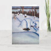 Akseli Gallen-Kallela – 冬の風景#1 カード (正面)