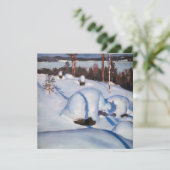 Akseli Gallen-Kallela – 冬の風景#1 サンキューカード (スタンド正面)