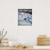 Akseli Gallen-Kallela – 冬の風景#1 ポスター (キッチン)