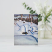 Akseli Gallen-Kallela – 冬の風景#1 ポストカード (スタンド正面)