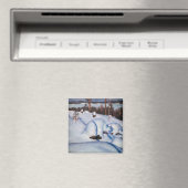 Akseli Gallen-Kallela – 冬の風景#1 マグネット (インサイチュ (食洗機))