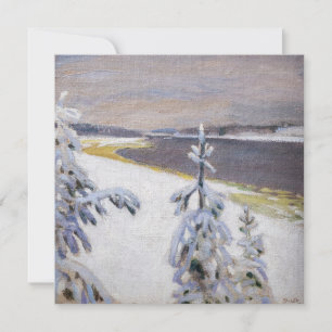 Akseli Gallen-Kallela – 冬の風景#2 サンキューカード