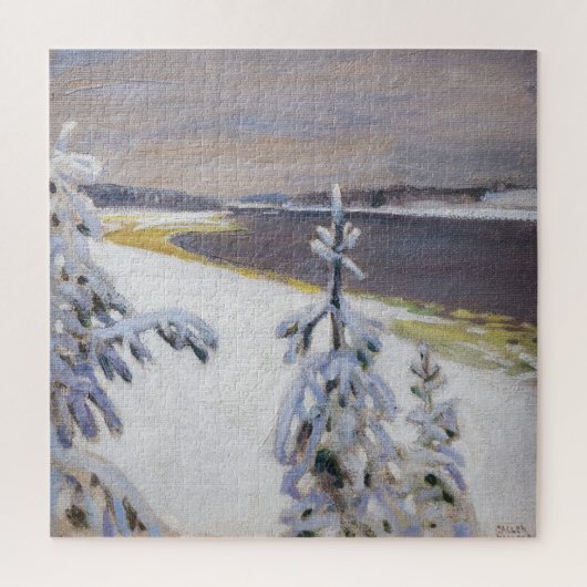 Akseli Gallen-Kallela – 冬の風景#2 ジグソーパズル (縦)