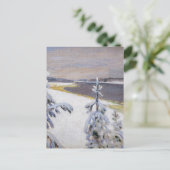 Akseli Gallen-Kallela – 冬の風景#2 ポストカード (スタンド正面)