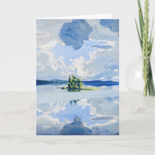 Akseli Gallen-Kallela – 湖の上の雲 カード (正面)