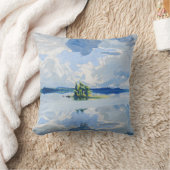 Akseli Gallen-Kallela – 湖の上の雲 クッション (ブランケット)