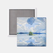 Akseli Gallen-Kallela – 湖の上の雲 マグネット (正面/裏面)
