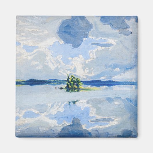 Akseli Gallen-Kallela – 湖の上の雲 マグネット (正面)