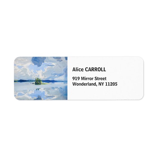 Akseli Gallen-Kallela – 湖の上の雲 ラベル (正面)