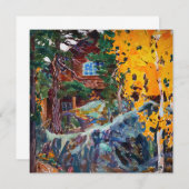 Akseli Gallen-Kallela – 秋のカレラ サンキューカード (正面/裏面)