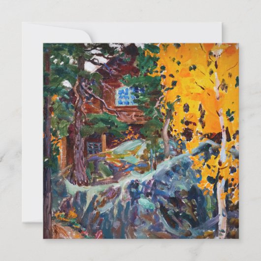 Akseli Gallen-Kallela – 秋のカレラ サンキューカード (正面)