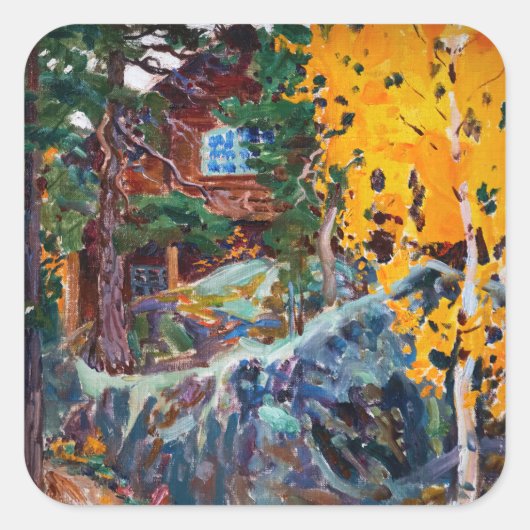 Akseli Gallen-Kallela – 秋のカレラ スクエアシール (正面)