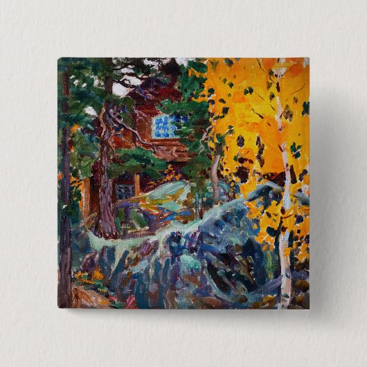 Akseli Gallen-Kallela – 秋のカレラ 缶バッジ (正面)