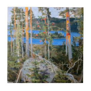 Akseli Gallen-Kallela – 荒野の湖 タイル